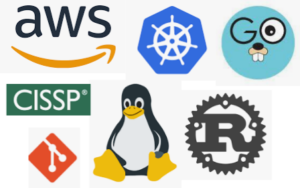AWS Kubernetes Go CISSP git Linux Rust